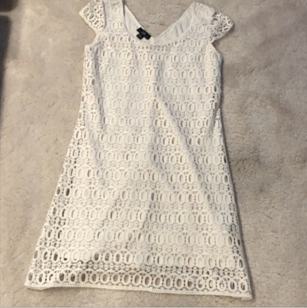 Textured white dress